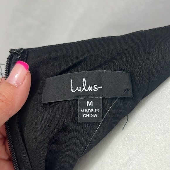 Lulus Art of Style Black Bodycon Backless Midi Dress Womens Size M NWT - Picture 12 of 16